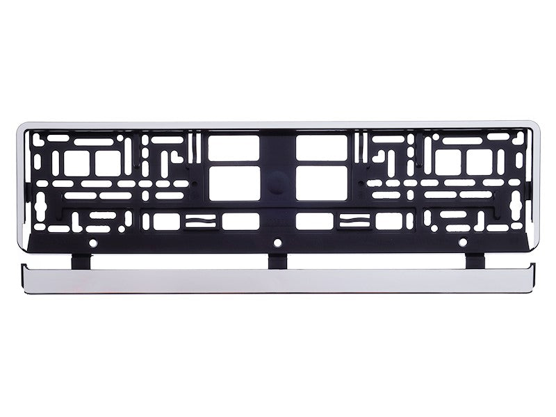 Rendszámtábla keret fémezett krómozott – kép 2