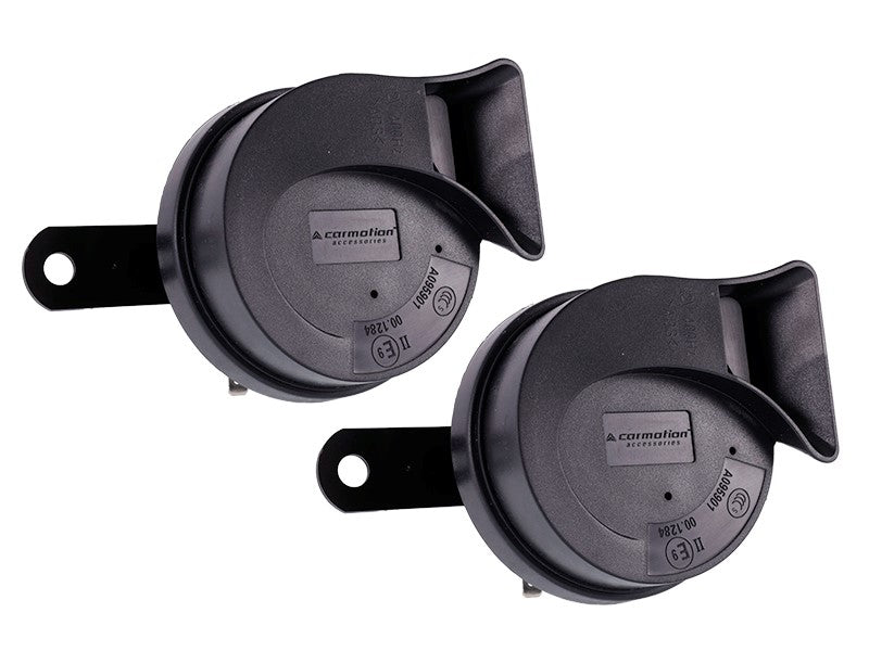 Kürt 12V, 118 dB, kéttónusú, csigatípusú, átm.  80 mm, oldalsó, E9 homologizáció, 2 db