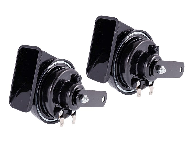 Kürt 12V 118 dB kéttónusú csigatípusú átm 85 mm egyenes E9 homologizáció 2 db – kép 2