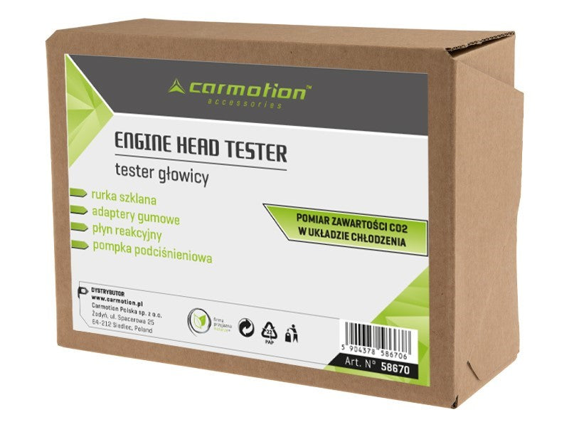 CO2 fejtömítés szivárgásvizsgáló  500ml reakciófolyadék  szivattyú a gáz elszívásához a hűtőrendszerből  cső a tömítettség méréséhez – kép 2