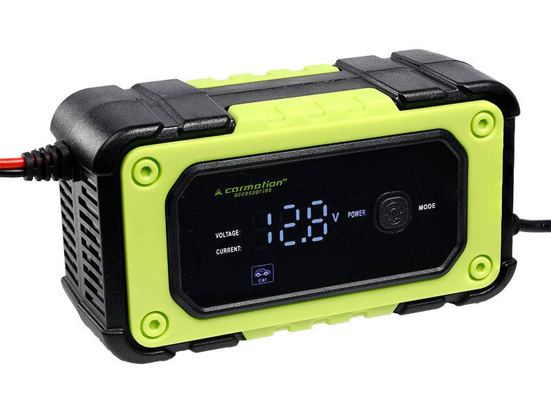 Intelligens digitális egyenirányító 12V 6A, 4-120 Ah akkumulátorokhoz