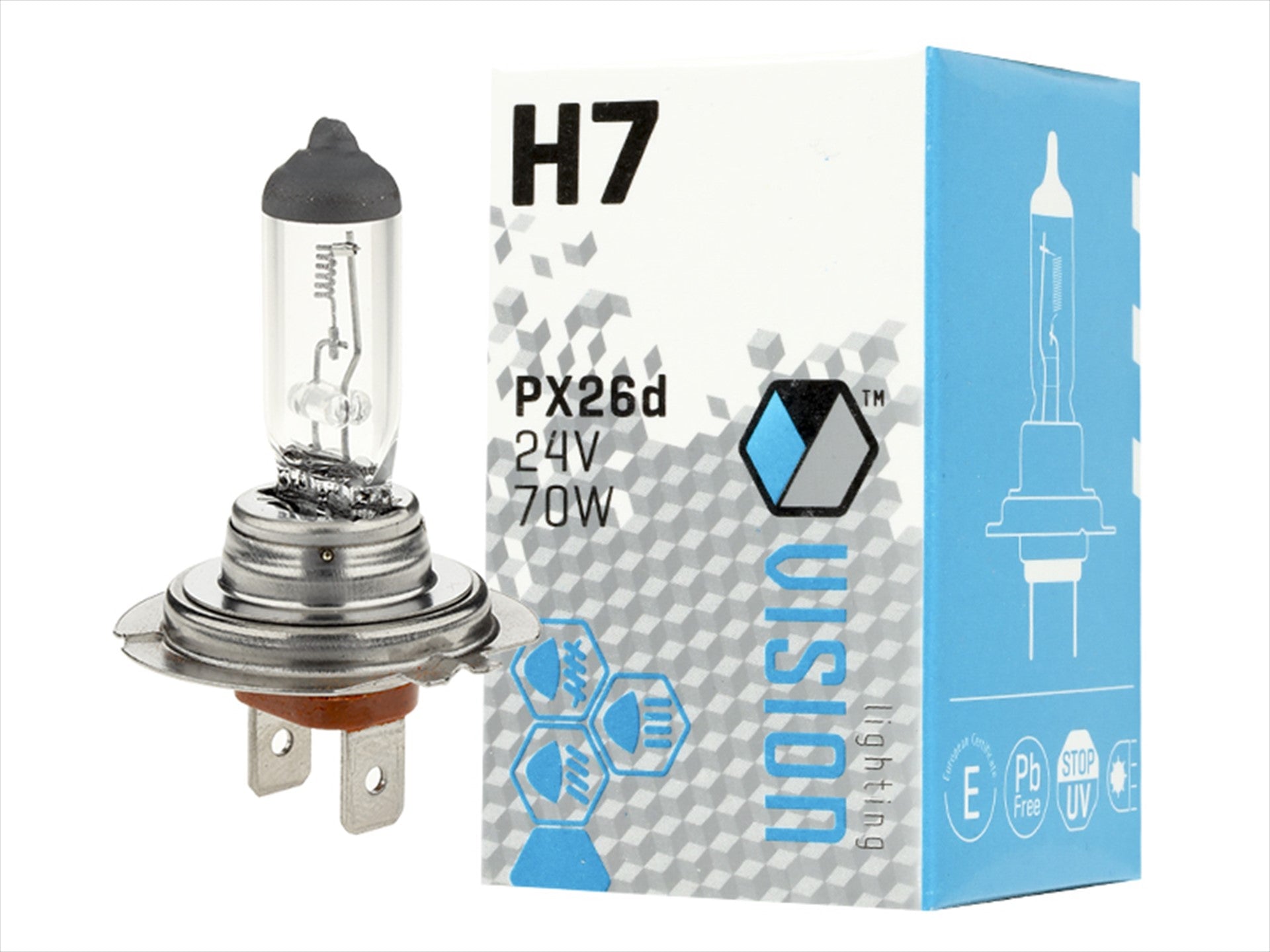 Izzó VISION H7 24V 70W PX26d U E6 – kép 3