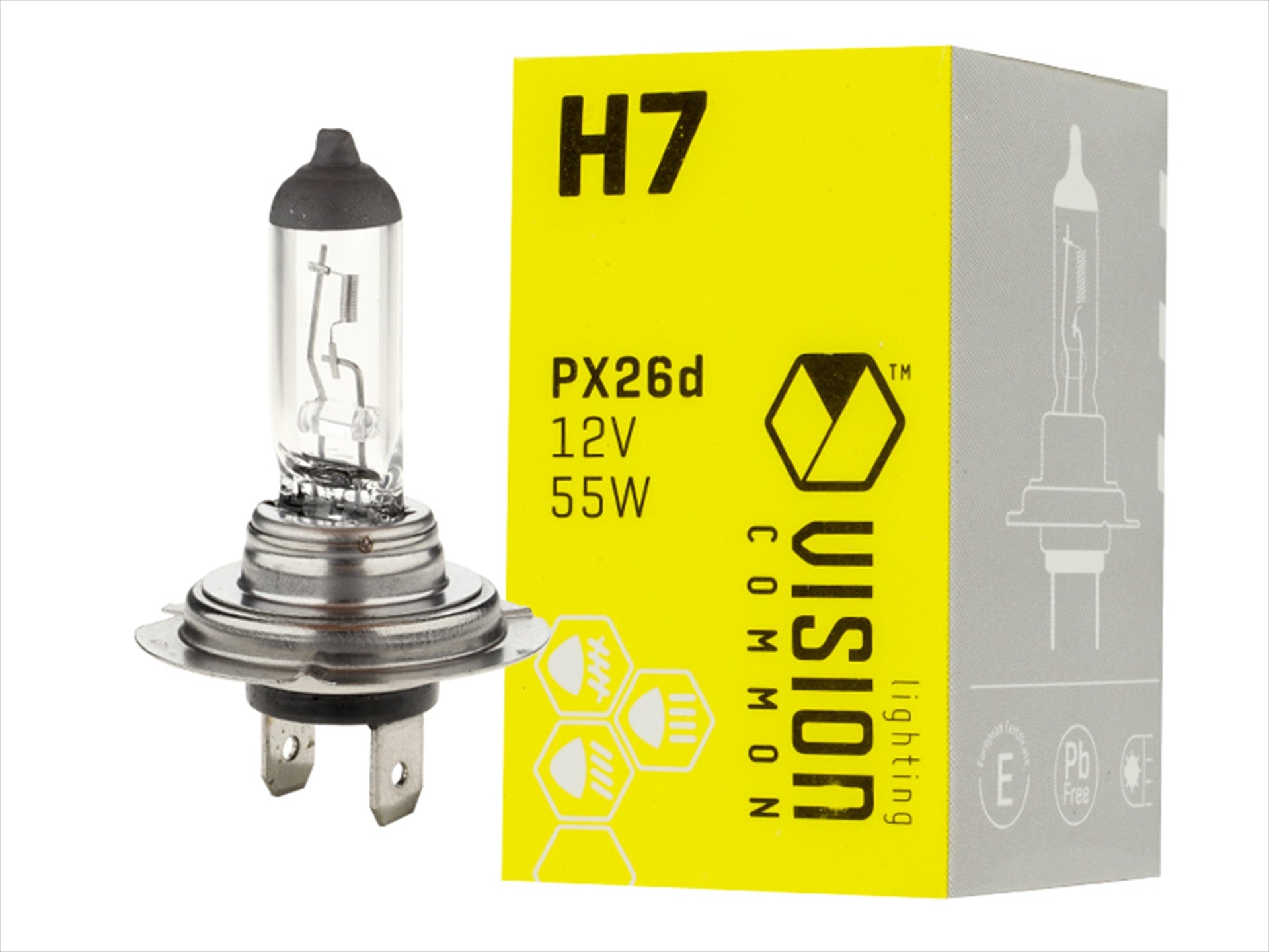 Izzó VISION közös H7 12V 55W PX26d E4 – kép 3