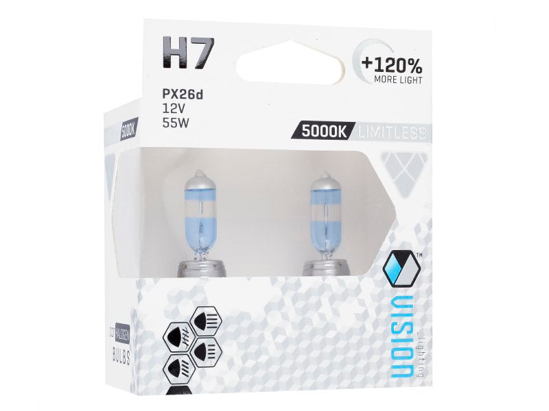 Izzók VISION limitless fehér H7 12V 55W PX26d U E4  120% 2 db – kép 2