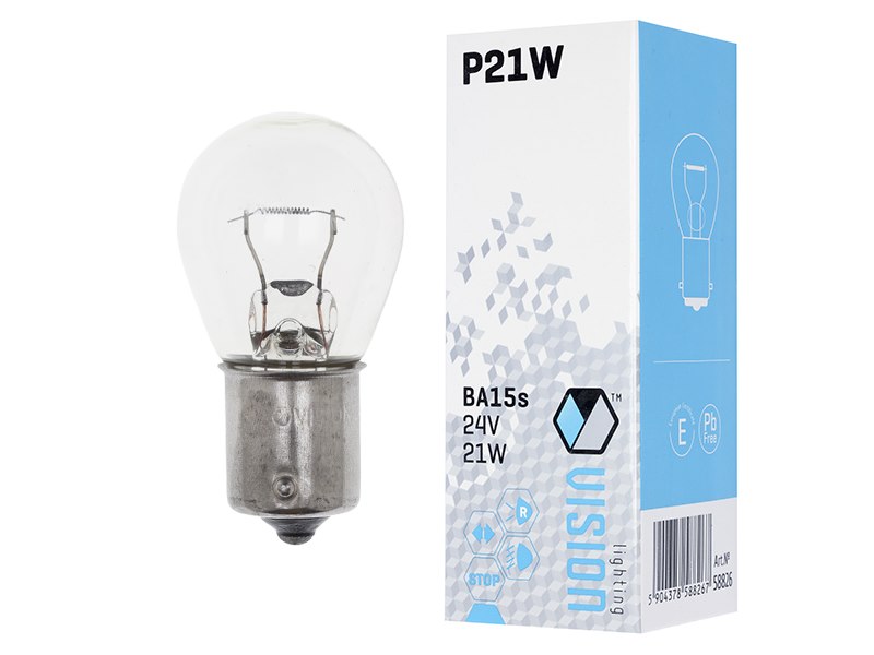 Izzó VISION P21W 24V 21W 21W BA15s E4 – kép 3