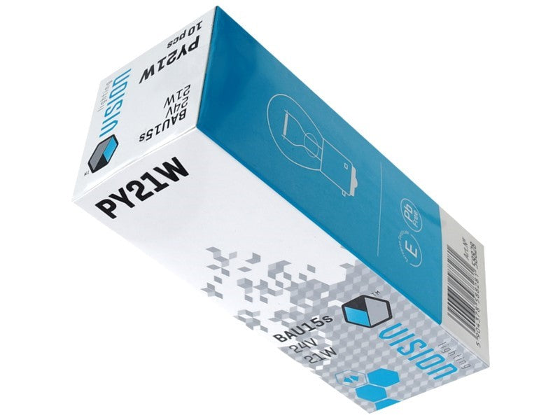 Izzó VISION PY21W 24V 21W BAU15s borostyán E4 – kép 3