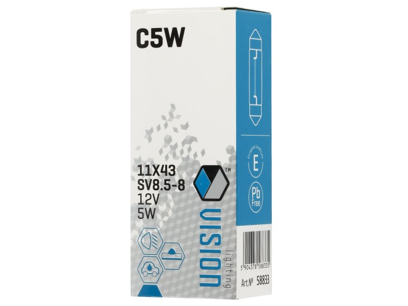 izzó VISION C5W 11X43 12V 5W SV85 – kép 3