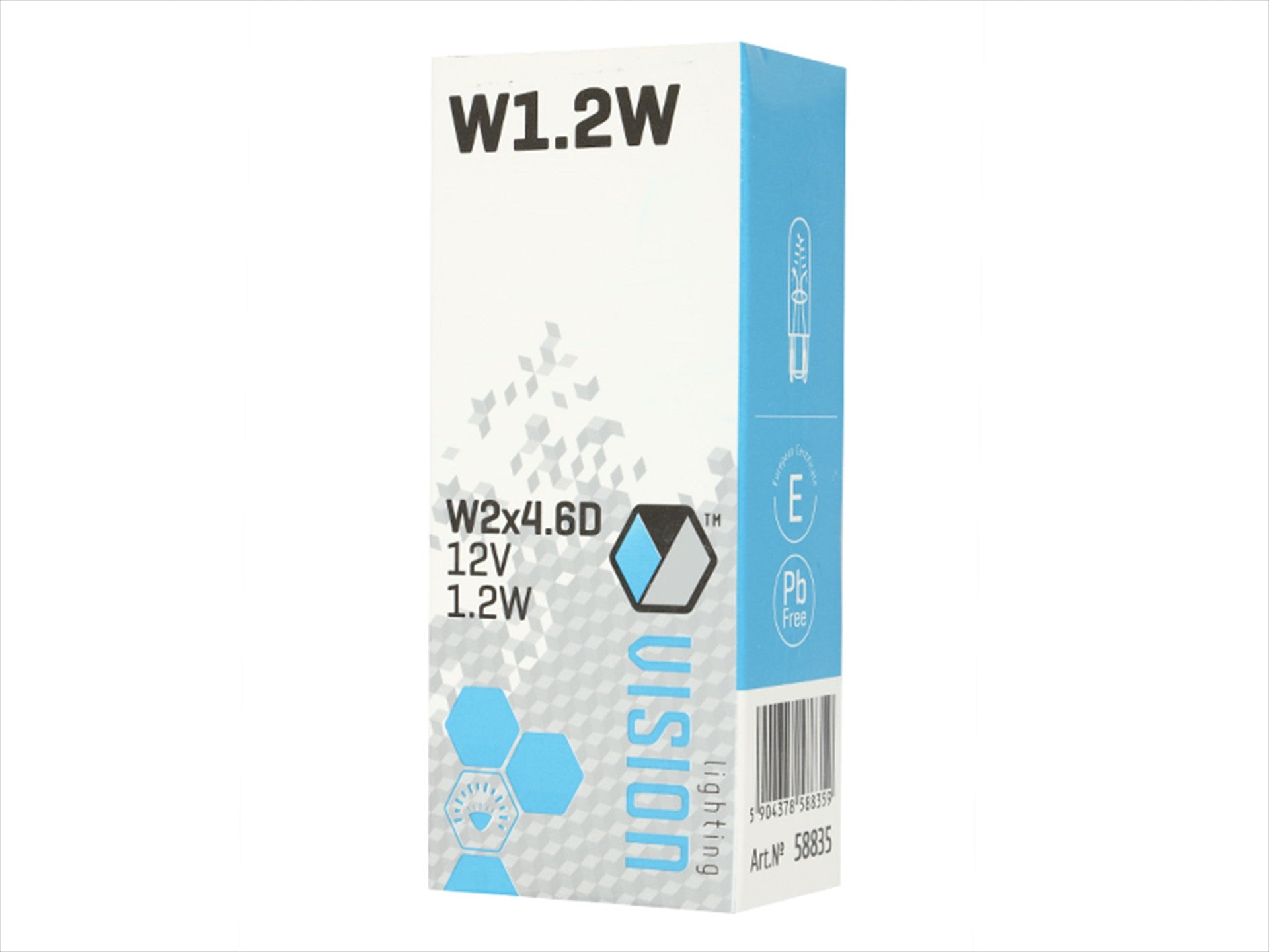 Izzó VISION W12W T5 12V 12W W2x46D – kép 4
