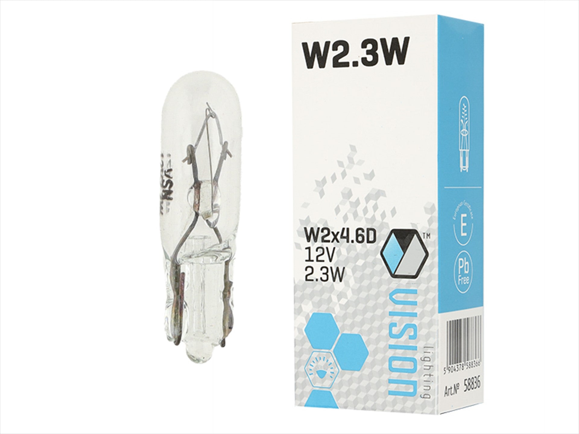 izzó VISION W23W T5 12V 23W W2x46D – kép 3