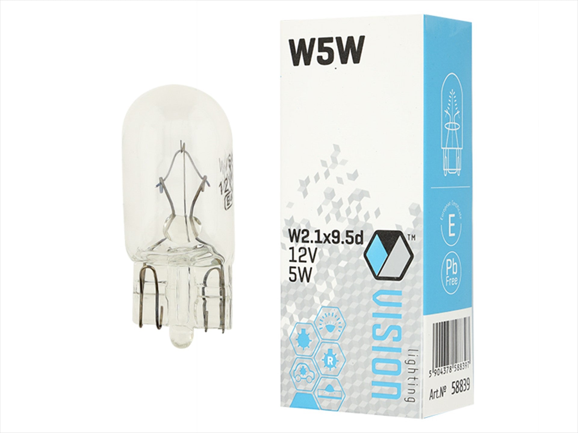 Izzó VISION W5W 12V 5W W21x95d E4 – kép 3