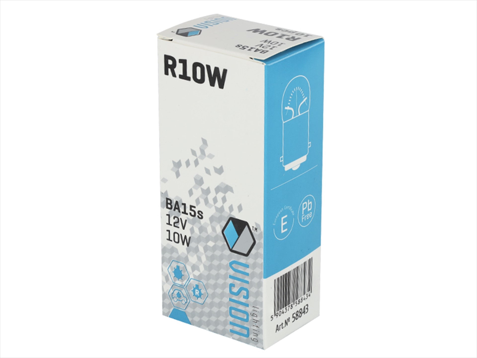 Izzó VISION R10W 12V 10W 10W BA15s E4 – kép 3