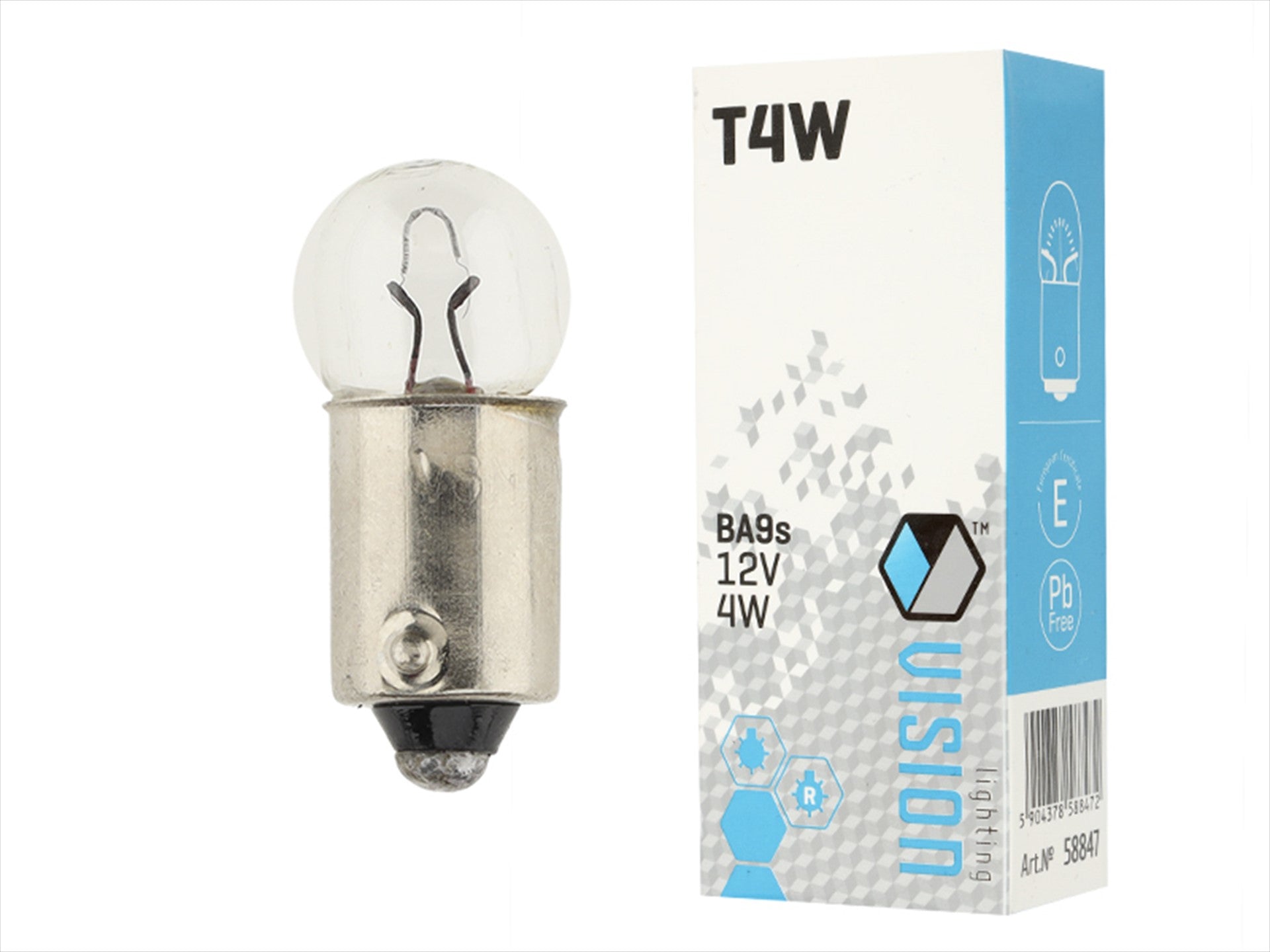 Izzó VISION T4W 12V 4W 4W BA9s E4 – kép 3