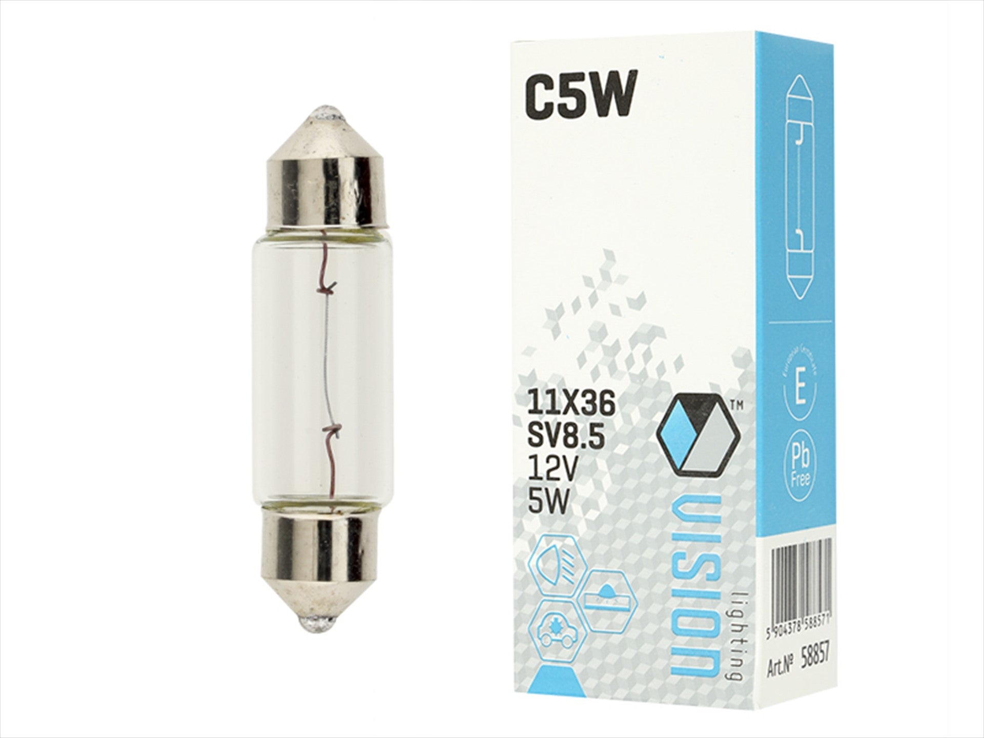 izzó VISION C5W 11X36 12V 5W SV85 E4 – kép 3