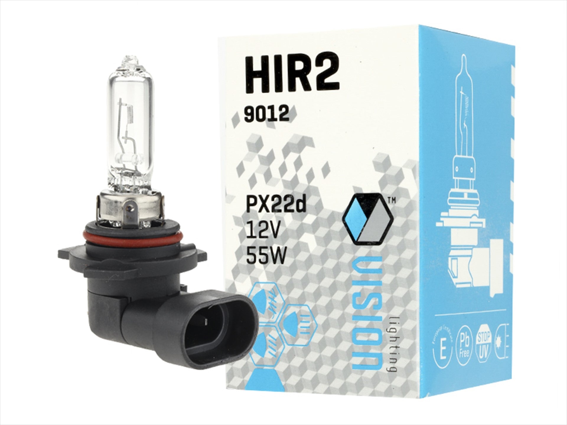 Izzó VISION HIR2  9012 12V 55W PX22d – kép 3