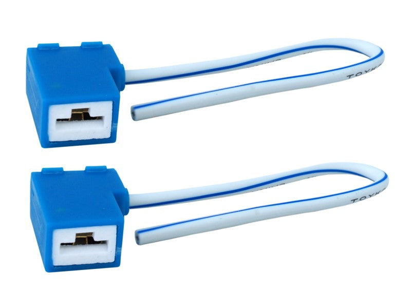 Izzó foglalat H1/H3, kerámia, 15cm kábel, 2 db