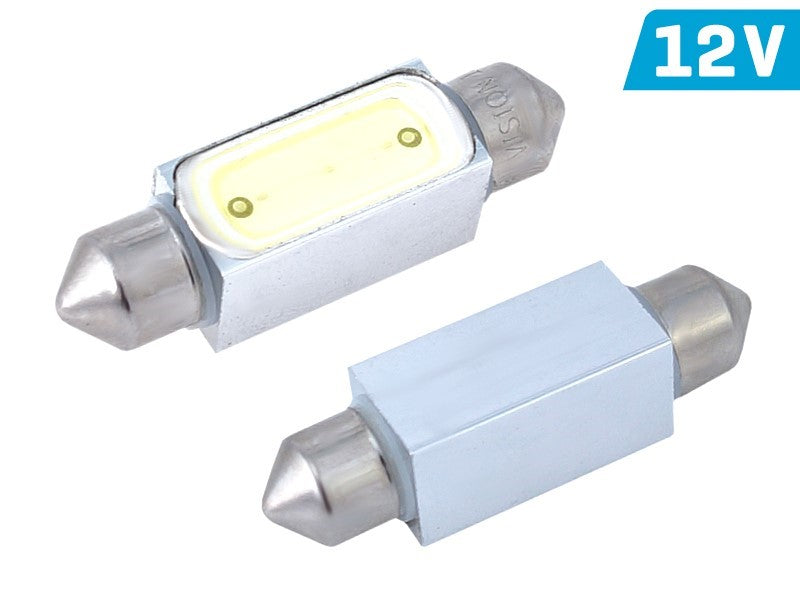 Izzó VISION Festoon SV8.5 39 mm 12V 12V 1x HP LED, fehér, 2 db