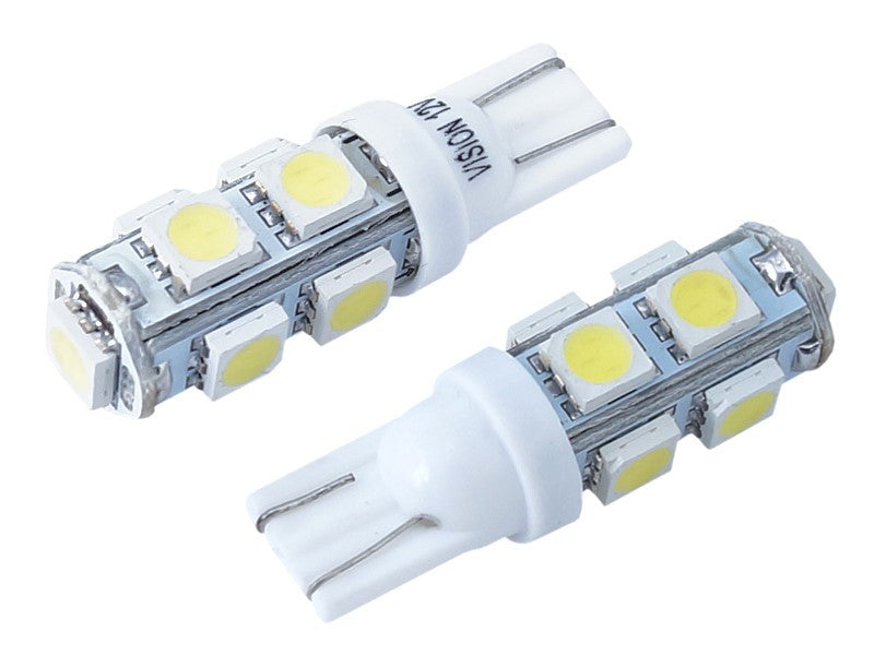 Izzó VISION W5W T10 12V 9x 5050 SMD LED fehér 2 db – kép 2