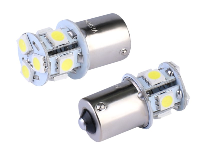 Izzó VISION P21W BA15s 12V 8x 5050 SMD LED fehér 1 db – kép 2