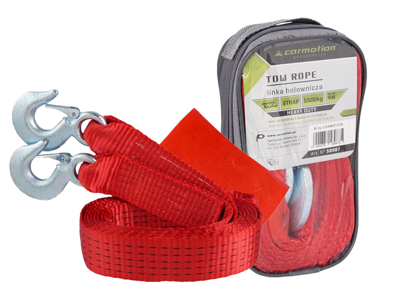 Vontatókötél PGW 5500 kg ig kampókkal 4 m Heavy Duty – kép 3