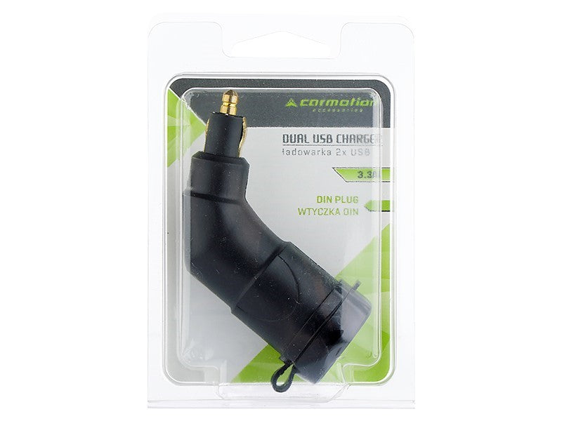 Töltő 2x USB 33A DIN dugóval – kép 2
