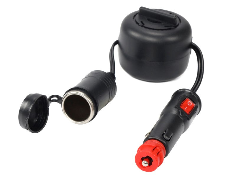 Szivargyújtó aljzat hosszabbító 300 cm es orsóval EURODIN aljzat kapcsolóval – kép 2