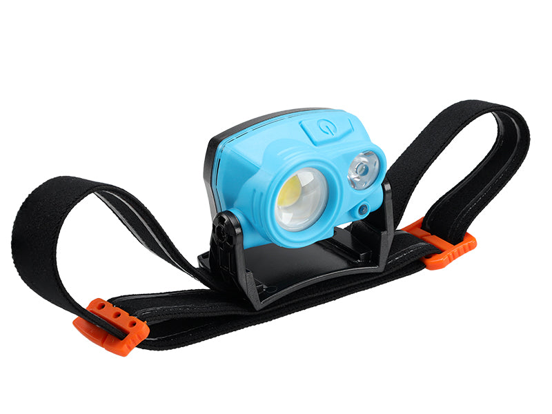 Újratölthető fejlámpa 3W COB LED 400 lm  2W SMD LED 200 lm – kép 4