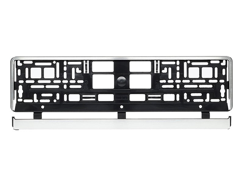 Rendszámtábla keret csiszolt acél utánzat – kép 2