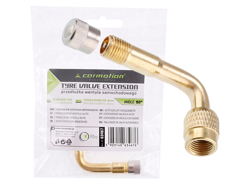 Schrader autószelep hosszabbító 90 ° os szögben – kép 4