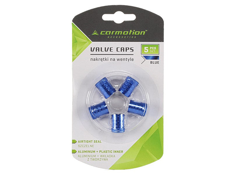 Alumínium szelepsapka műanyag menetes betéttel 5 db kék – kép 3