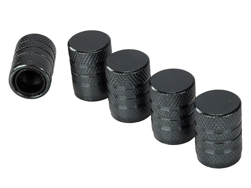 Alumínium szelepsapkák műanyag menetes betéttel 5 db pisztolymetál színben – kép 2