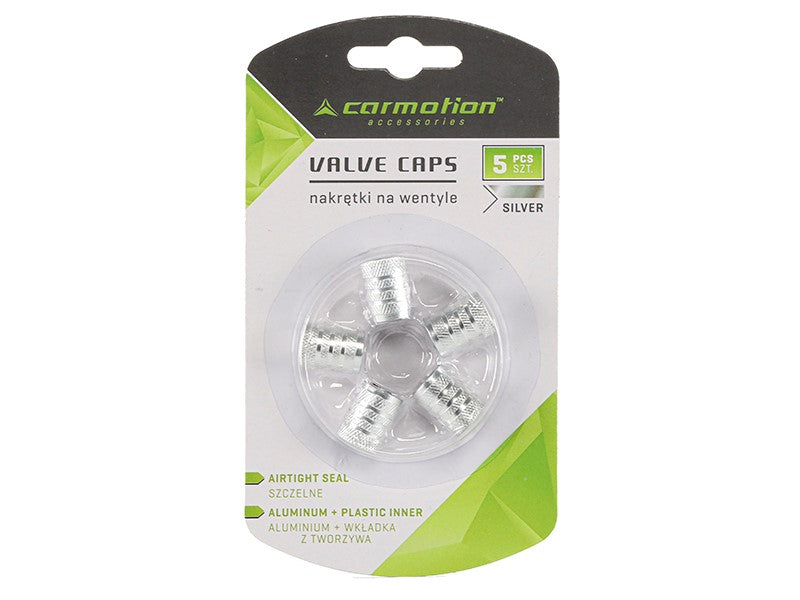 Alumínium szelepsapka műanyag menetes betéttel 5 db ezüst színű – kép 3