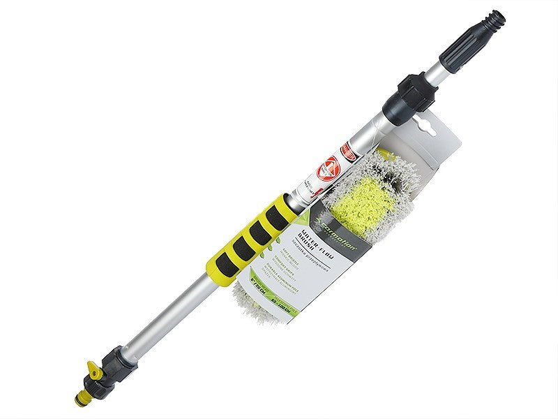 20 cm  8 vízátfolyású kefe 65   100 cm es teleszkópos nyéllel és szeleppel – kép 4