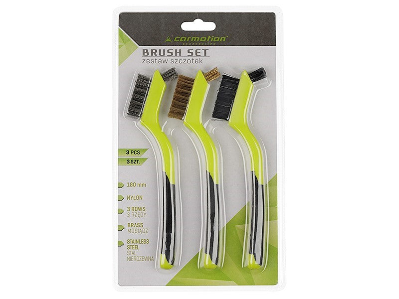 3 db kefekészlet   nejlon sárgaréz rozsdamentes acél – kép 3