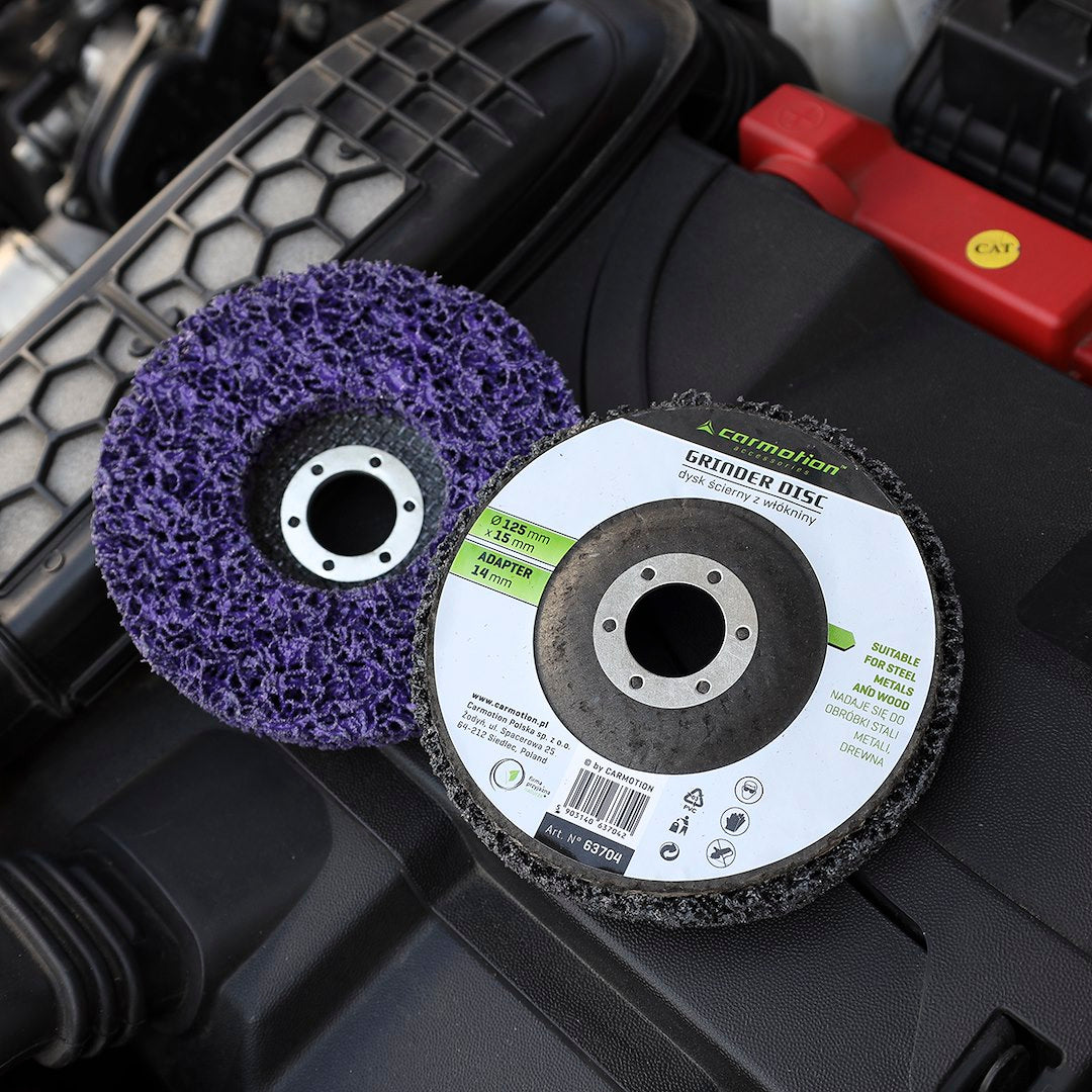 Nem szőtt rozsdaeltávolító korong átm 125 mm x 15 mm nagy teherbírású – kép 4