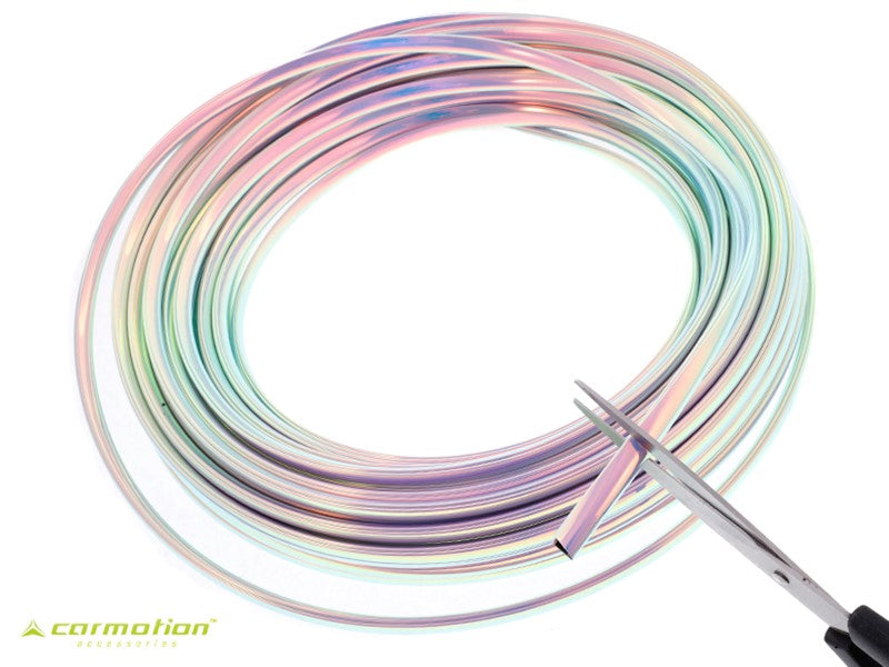 Autóstílusos szegélyszalag szivárványos 8 x 6mm x 20 m – kép 3