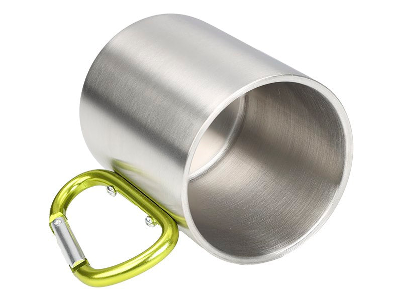 Acél bögre 300 ml karabinerrel a fogantyúban – kép 2