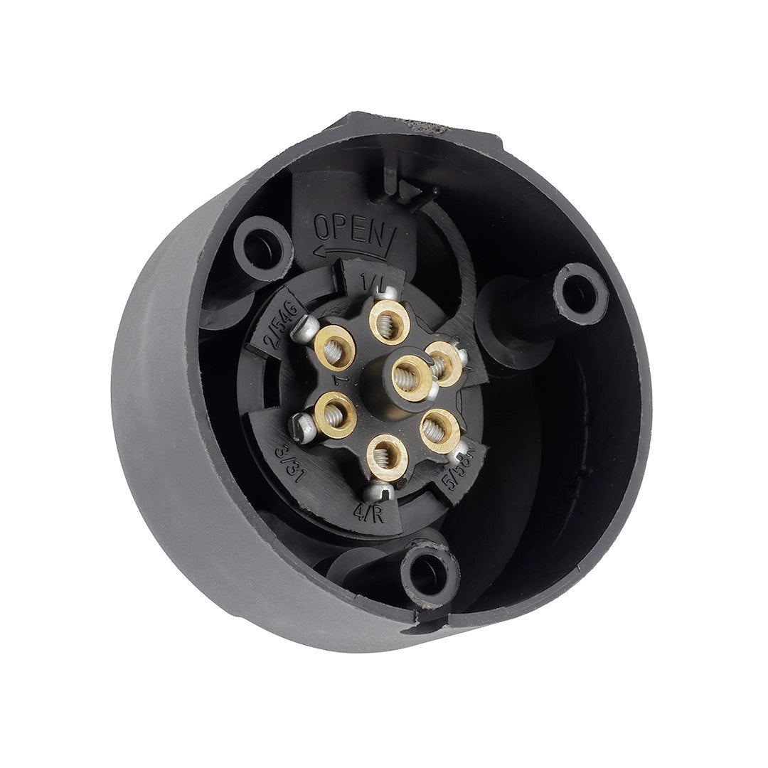 7 PIN es csatlakozóaljzat utánfutóhoz laza műanyagból – kép 3