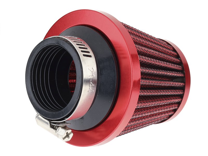 Kúpos légszűrő 74x62x51 mm piros színben – kép 2