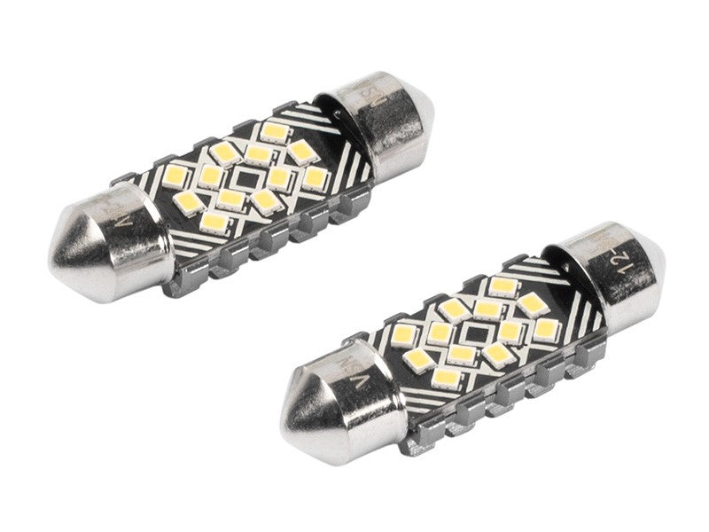 Izzó VISION Festoon SV85 36 mm 1224V 12x 2016 SMD LED CANBUS fehér 2 db – kép 2