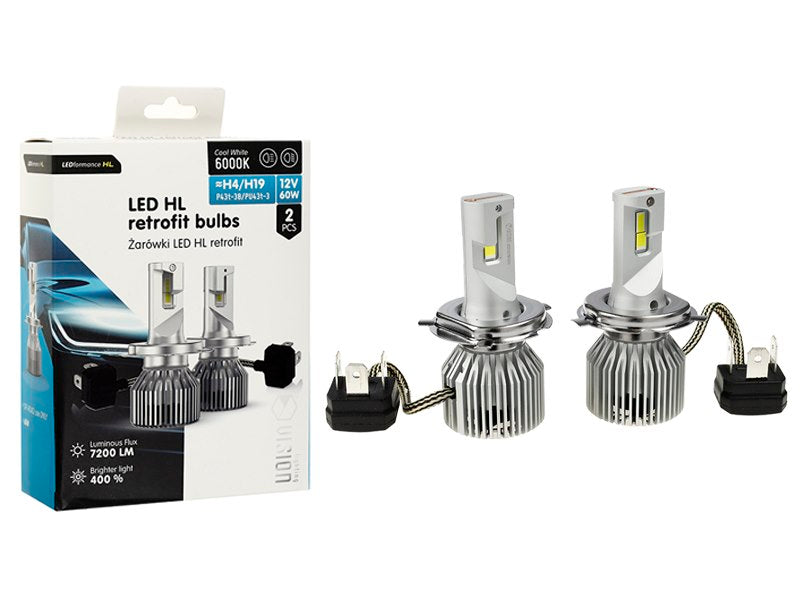 Izzók VISION LED retrofit H4H19 HL 12V 60W 7200 lm 6000K 2 db – kép 4