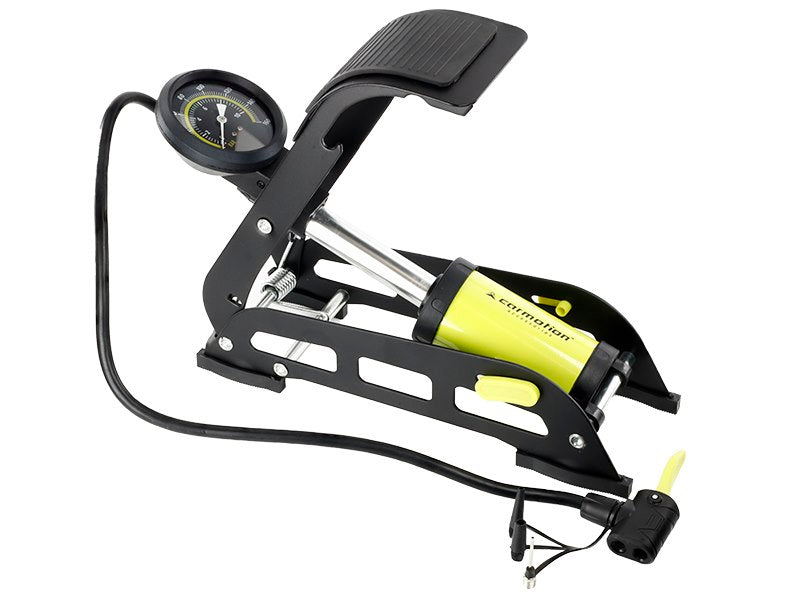 Egydugattyús lábszivattyú analóg nyomásmérővel max 11 BAR  160 PSI – kép 2