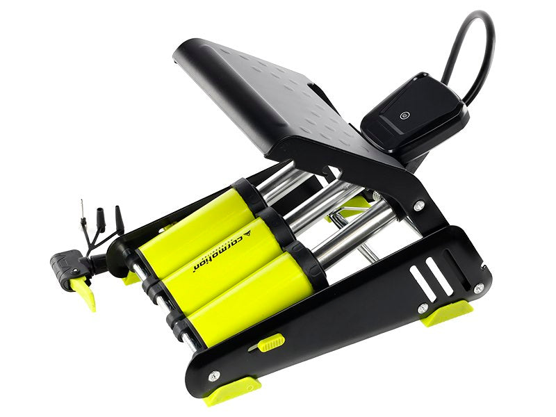 Háromdugattyús lábszivattyú digitális nyomásmérővel max 8 BAR  120 PSI – kép 3