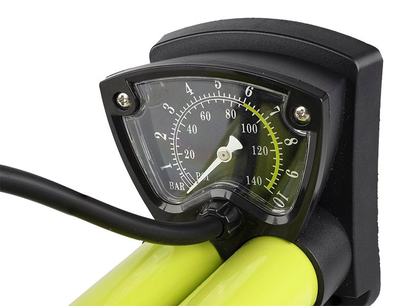 Dupla dugattyús lábszivattyú analóg nyomásmérővel max 10 BAR  140 PSI – kép 3