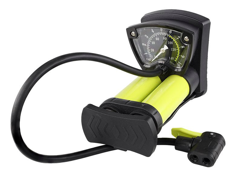 Dupla dugattyús lábszivattyú analóg nyomásmérővel max 10 BAR  140 PSI – kép 4