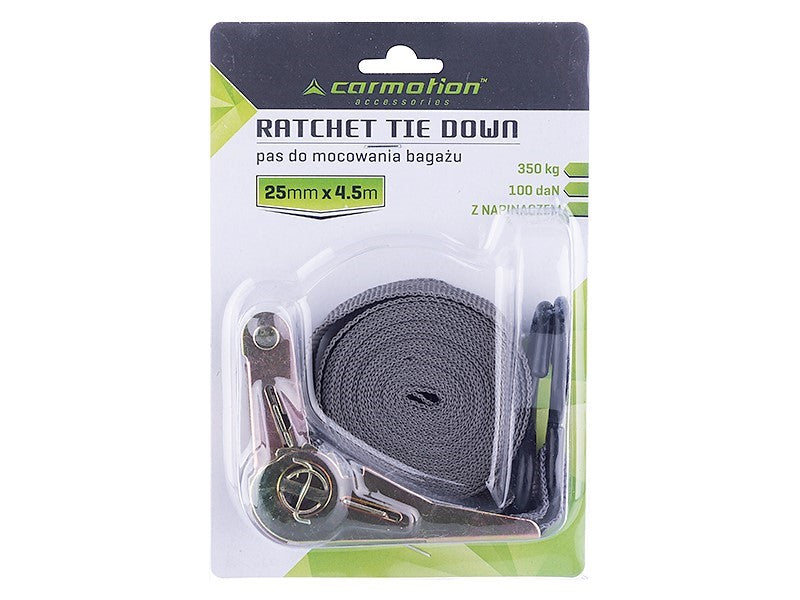 Ratchet rögzítő heveder a rakomány rögzítéséhez 25mm x 45m 350 KG – kép 2