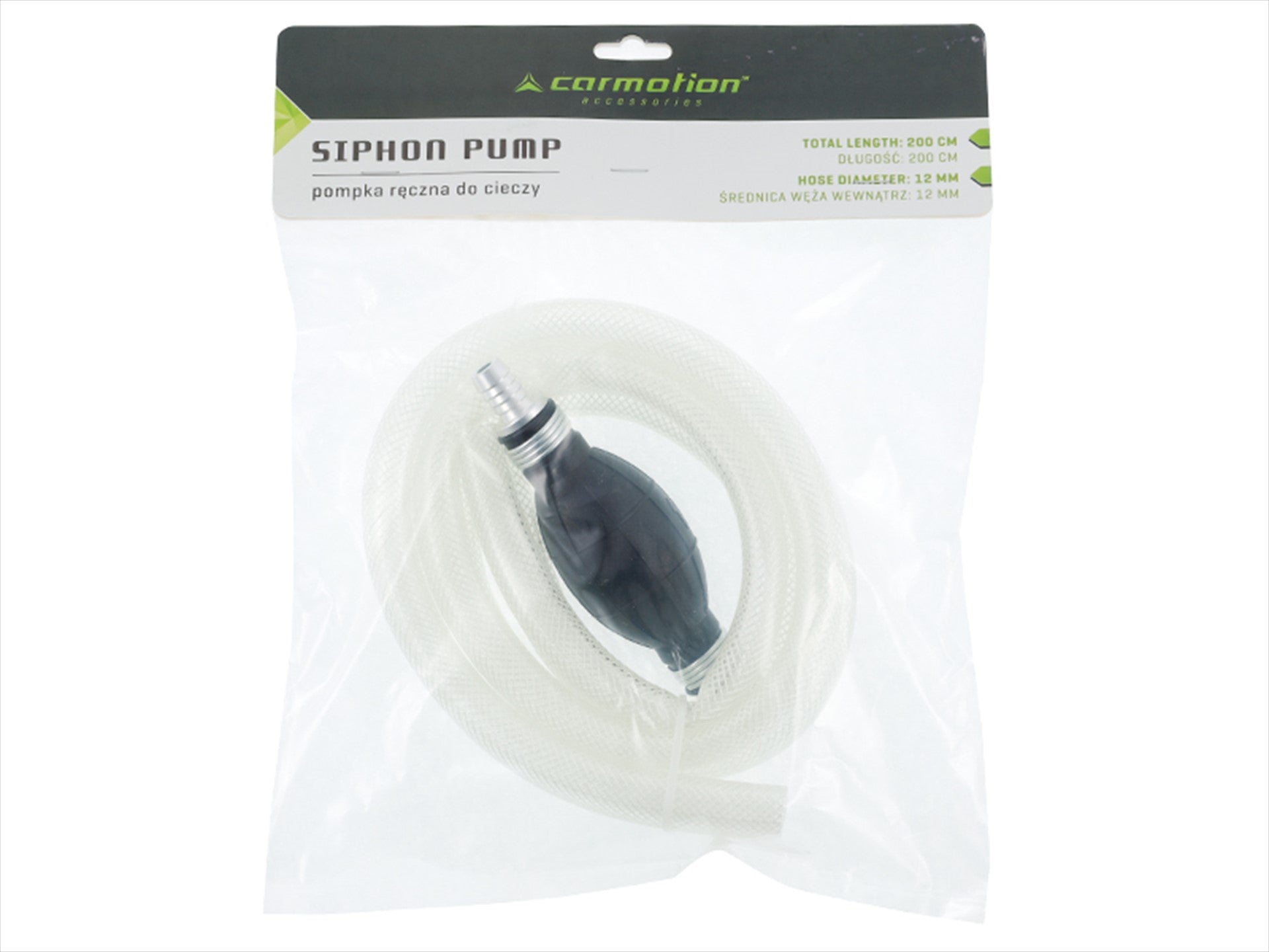 Kézi üzemanyagszivattyú   2 x 12mm x 1m tömlő – kép 3