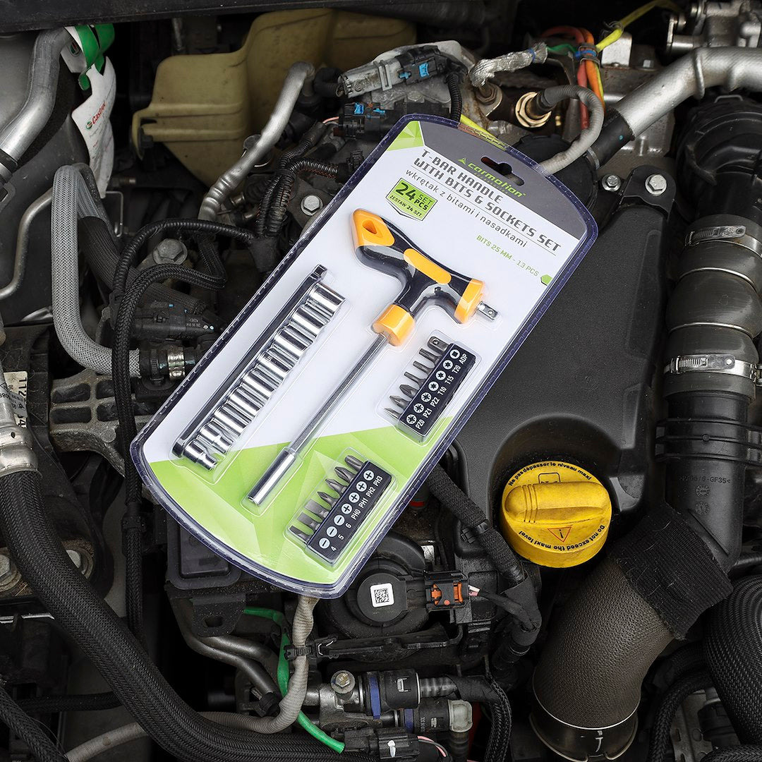 T24 es csavarhúzó adapter 13 bit és 9 foglalat tartozék – kép 4