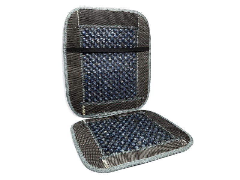 Velúrral szegélyezett gyöngyszőnyeg szürke – kép 3