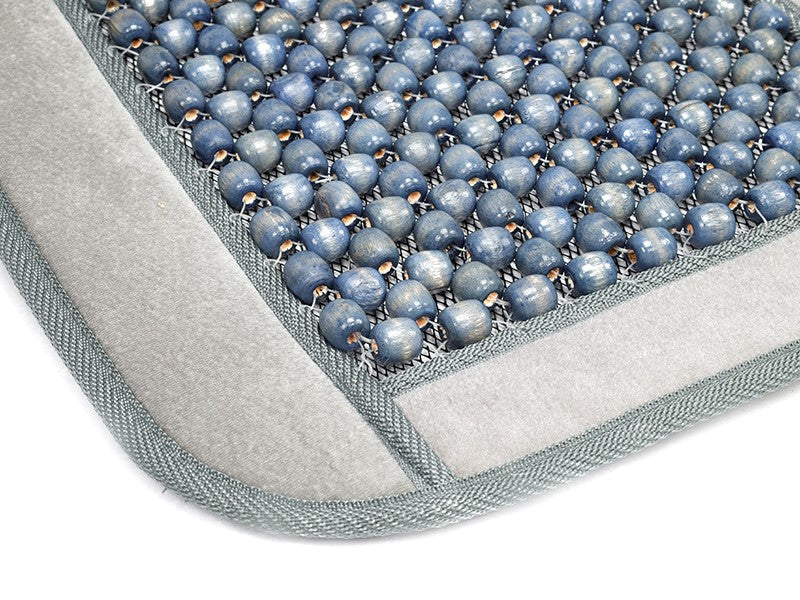 Velúrral szegélyezett gyöngyszőnyeg szürke – kép 4