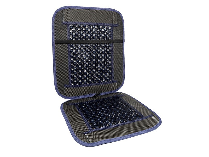 Velúrral szegélyezett gyöngyszőnyeg tengerészkék – kép 3